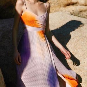 A.L.C "Sienna" pleated ombre cocktail dress party